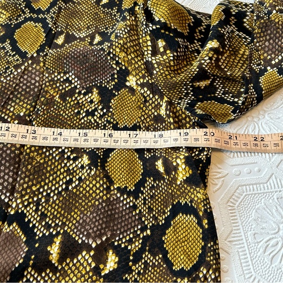 Zara Snakeskin Print Dress Sz L EUC - Picture 13 of 13